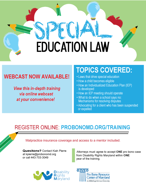 Special education attorney job opening